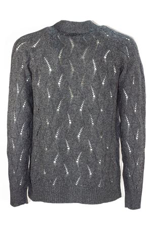 Grey wool blend cardigan MAURO GRIFONI | GS110028106009